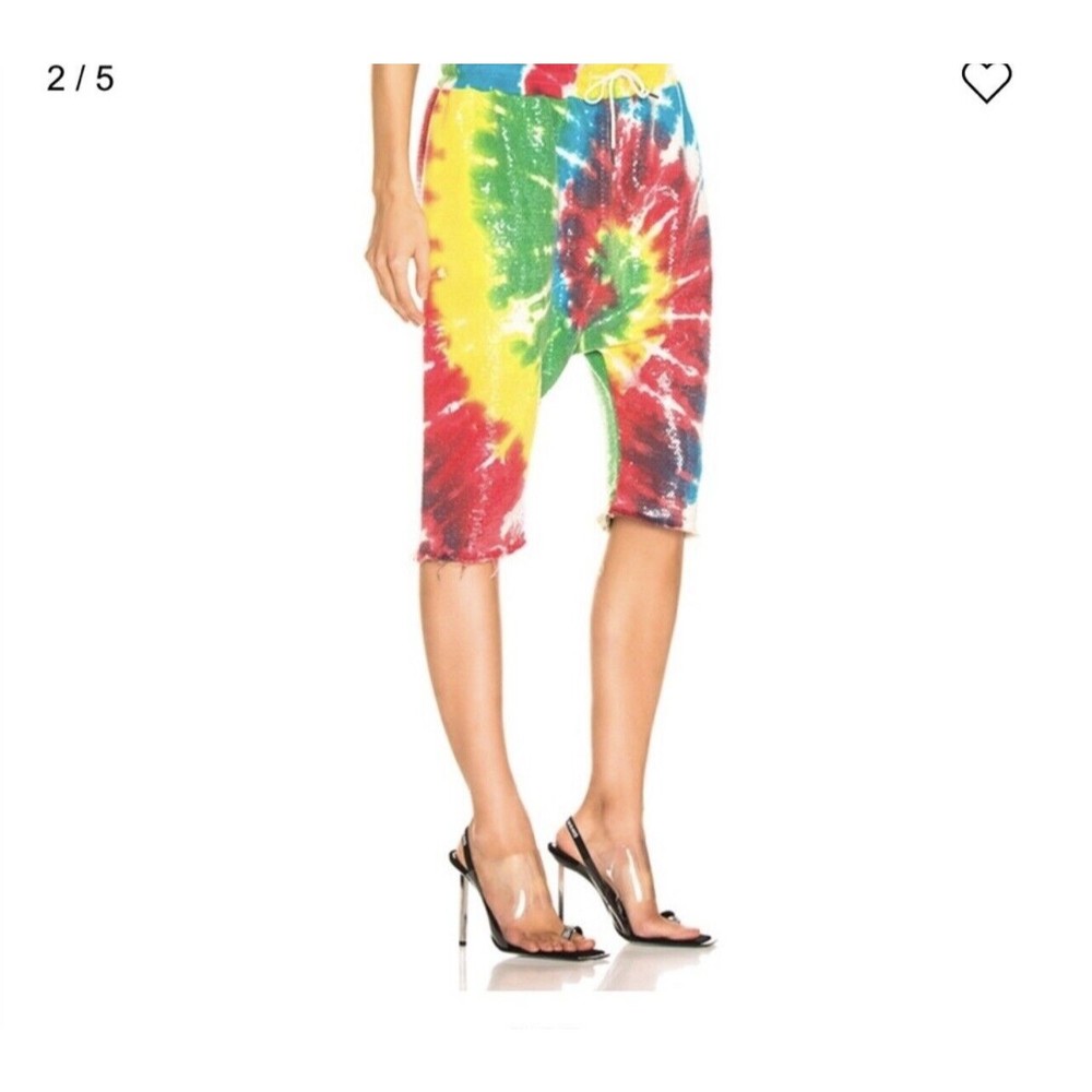 UNISEX- R13 Tie Dye Sequin Bermuda Sweat Short Sz Medium
